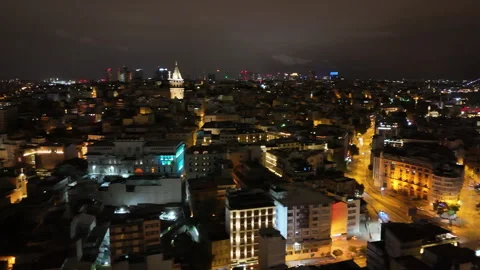 Galata Tower skyline Stock Footage 253667926
