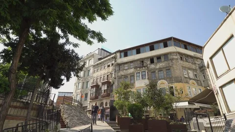 Galata Tower with sunshine Stock Footage 90900431