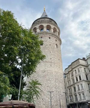 Galata Tower view Stock Photos