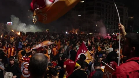 Waving Galatasaray FC Flag Phone background or social media