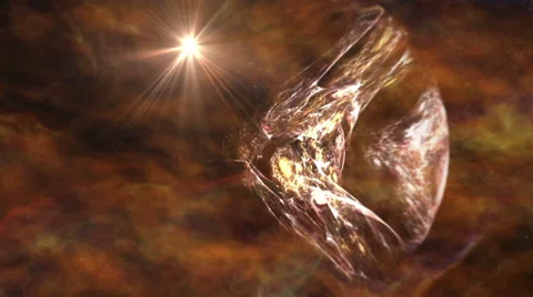 Galaxies form in deep space - The Heavens 0502 HD, 4K Space Stock Video Stock Footage 61743711