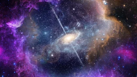 A Galaxy in a 3D animation Stock Footage 240906487