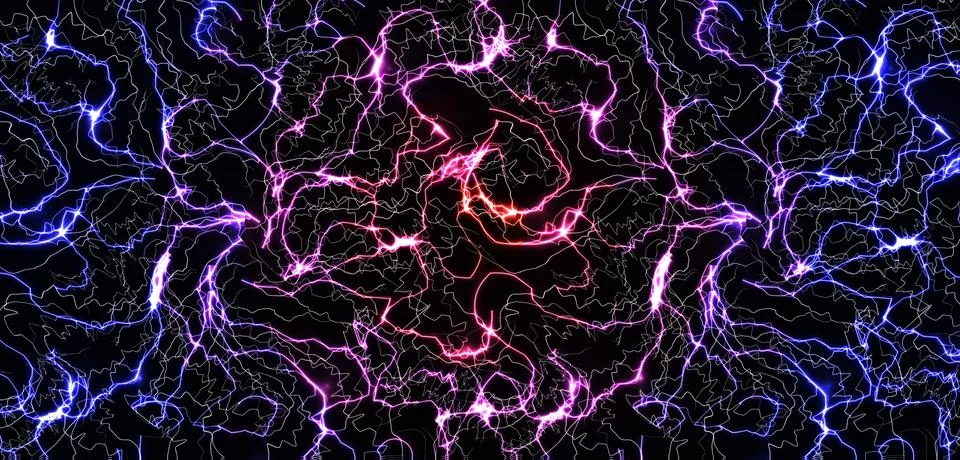 Galaxy abstract gradient pattern, Milky Way, electrical discharges, fractal Stockillustratie