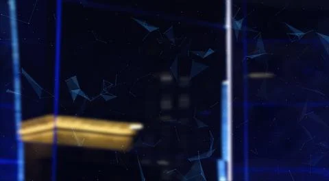 Galaxy abstraction reflection animation, shining galaxy abstract universe cosmic Stock Illustration