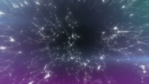 Galaxy and cluster explosion in space,flying through black hole tunnel,power Stock Footage 112796259