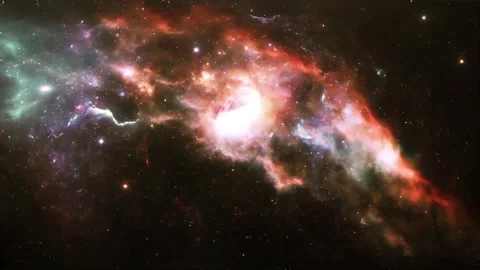 Galaxy and Nebula. Abstract space background. Stock Footage 340890796