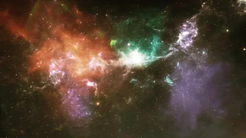 Galaxy and Nebula. Abstract space background. Stock Footage 340904197