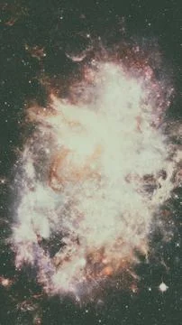 Galaxy and nebula. Elements of this Image Furnished by NASA Stock Photos
