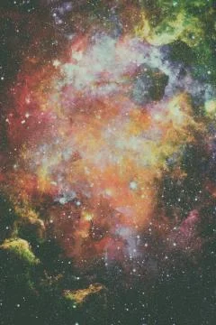 Galaxy and nebula. Elements of this Image Furnished by NASA Stock Photos