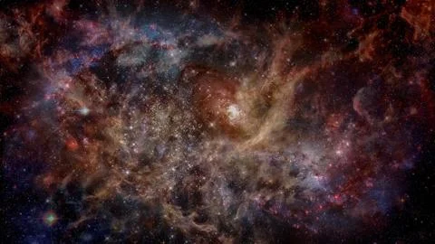 Galaxy and nebula. Elements of this Image Furnished by NASA 写真素材