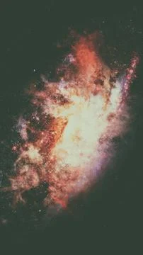 Galaxy and nebula. Elements of this Image Furnished by NASA Stock Photos