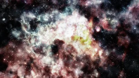 Galaxy and nebula. Elements of this Image Furnished by NASA Stock Photos