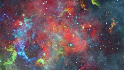 Galaxy and nebula. Elements of this Image Furnished by NASA Stock Photos