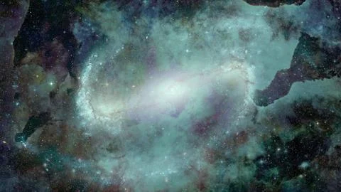 Galaxy and nebula. Elements of this Image Furnished by NASA Stock Photos