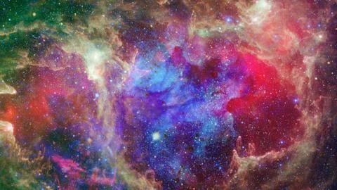 Galaxy and nebula. Elements of this Image Furnished by NASA 스톡 사진
