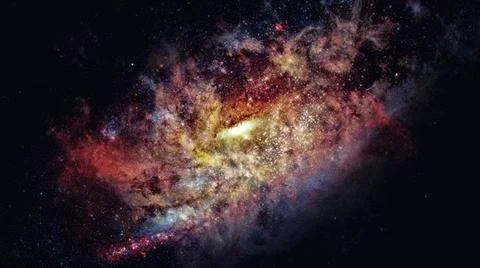 Galaxy and nebula. Elements of this Image Furnished by NASA Galaxy and neb... Stock Photos