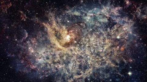 Galaxy and nebula. Elements of this Image Furnished by NASA Galaxy and neb... 写真素材