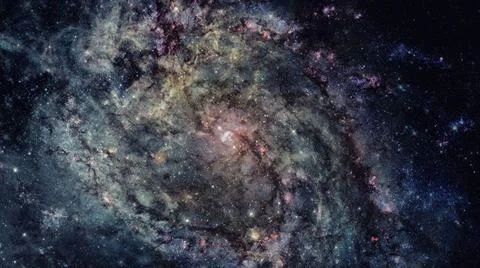 Galaxy and nebula. Elements of this Image Furnished by NASA Galaxy and neb... Stock Photos