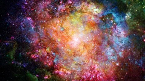 Galaxy and nebula. Elements of this Image Furnished by NASA Galaxy and neb... 스톡 사진