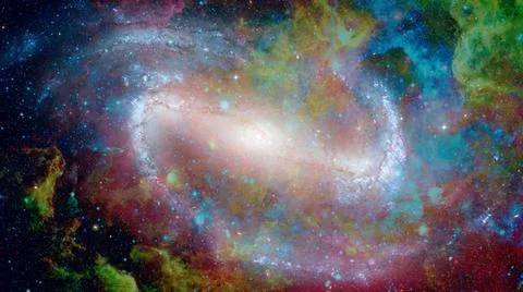 Galaxy and nebula. Elements of this Image Furnished by NASA Galaxy and neb... 스톡 사진