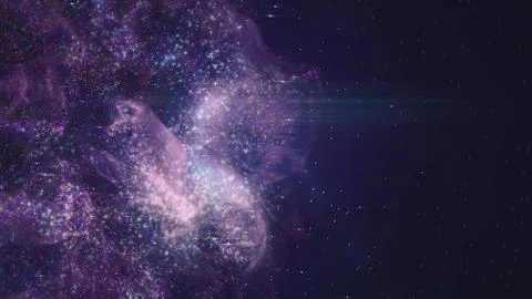 Galaxy and nebula. Stock Illustration