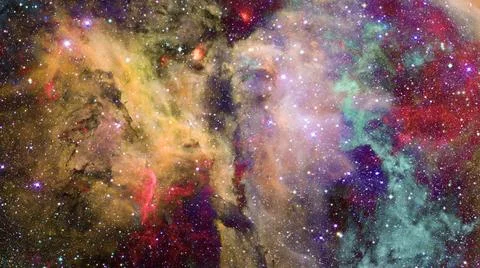 Galaxy and Nebula. Outer space. Elements of this image furnished by NASA. ... Foto stock
