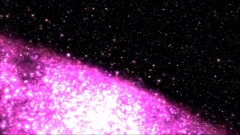 Galaxy Approach Animation - Loop Pink Stock Footage 78218484