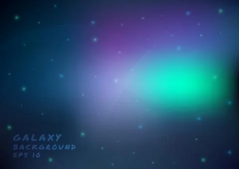 Galaxy background aurora wave design modern light with curve line flow style Stock Illustration