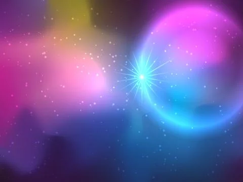 Galaxy background in deep colors. Stock Illustration