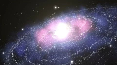 Galaxy background Stock Footage 48009140