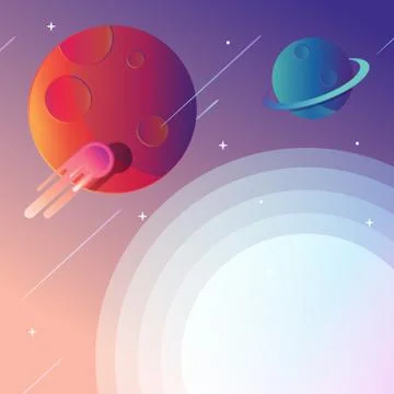 GALAXY BACKGROUND Stock Illustration