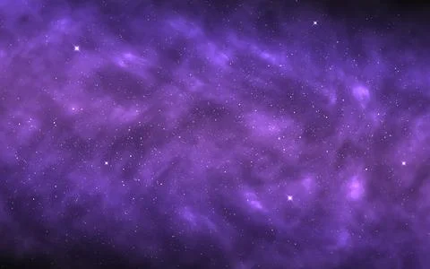 Galaxy background. Purple cosmos clouds with light effect. Beautiful nebula with Stock Illustration