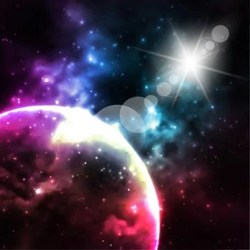 Galaxy background. Vector Stock Illustration