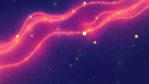 Galaxy Background With Waves Stock Footage 306207241