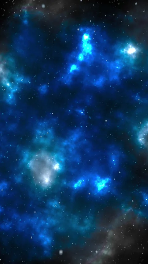 Galaxy Blue Nebula Space 4K Video Stockbeeldmateriaal 329601768