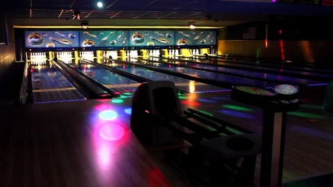 Galaxy Bowling Stock Footage 81762613