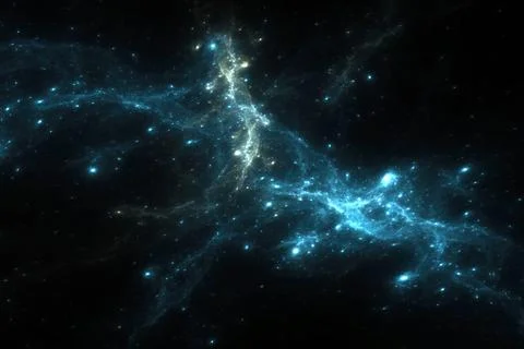 Galaxy clusters, largest objects in the Universe 스톡 일러스트