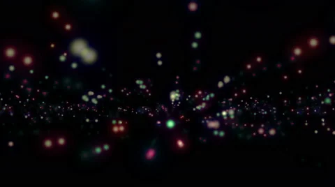 Galaxy of Colored Particles Explosion Stock Footage 61722449