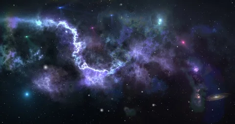 Galaxy Cosmos Nebula Abstract Background. Concept of Space Travel Exploration Stock-Footage 109482214