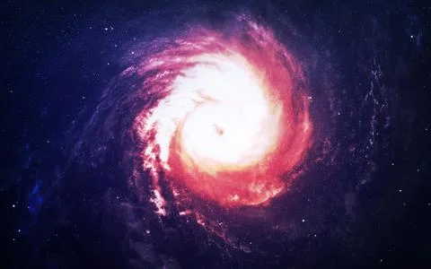 Galaxy in deep space Stock Photos