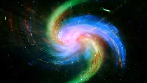 Galaxy in Deep Space. Spiral galaxy Stock Footage 110871192