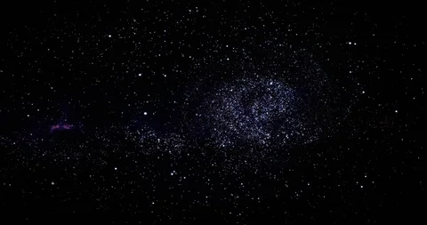 Galaxy in Deep Space. Spiral galaxy, animation of Milky Way. Flying through star Video stock 114378552