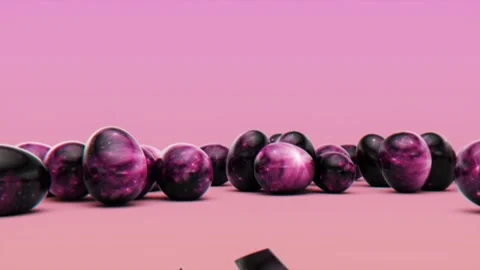 Galaxy Easter Egg Cracks Background Stock Footage 269307709