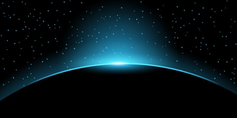 Galaxy Eclipse Light Burst Vector Illustration Creative vector featuring an.. Illustrazione stock