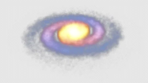 A galaxy that is expanding and rotating (Seamless Loop, with Alpha Channel) Vidéo 332929189
