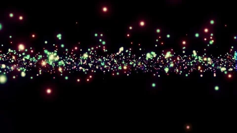 Galaxy Explosion of Colored Particles Abstract Background Stock Footage 71632046