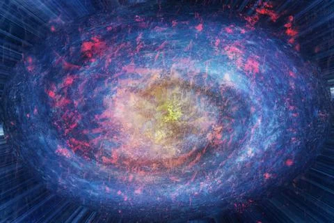 Galaxy explosion Stock Illustration
