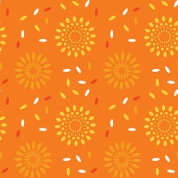 Galaxy explosion seamless pattern Illustrazione stock