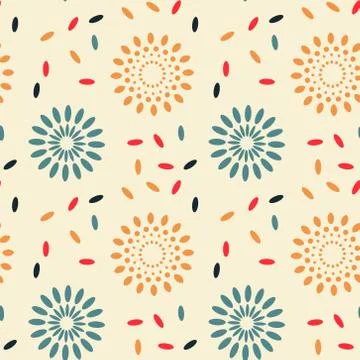 Galaxy explosion seamless pattern 스톡 일러스트
