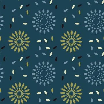 Galaxy explosion seamless pattern Illustrazione stock